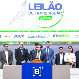 Leilão de transmissão 1/2026 movimenta R$ 3,3 bilhões e adiciona 798 km à rede elétrica nacional